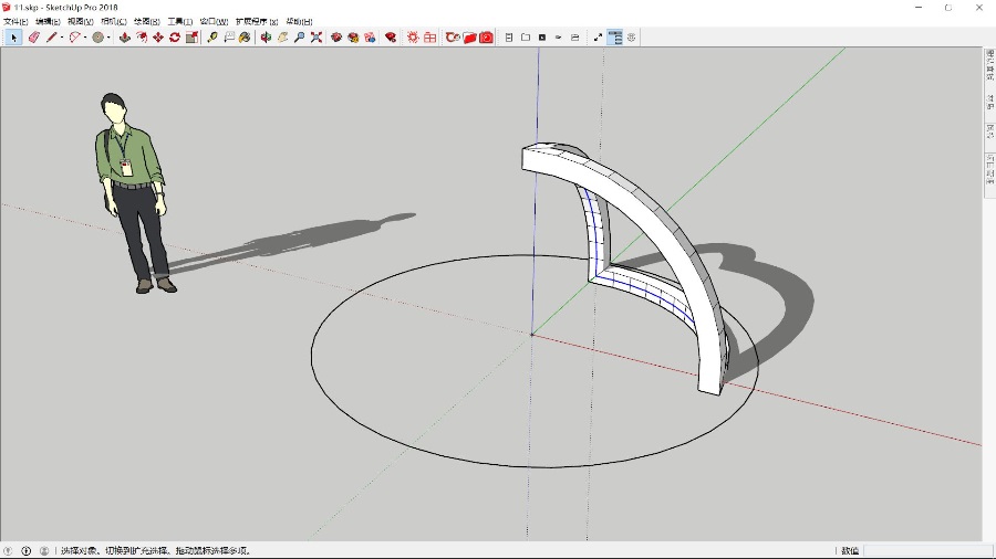 SketchUp球形镂空雕塑创建