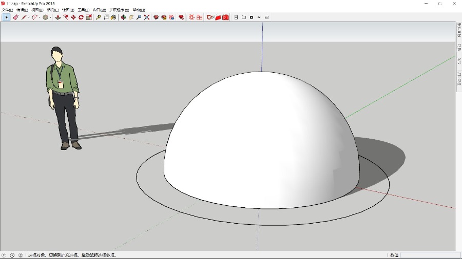 SketchUp球形镂空雕塑创建