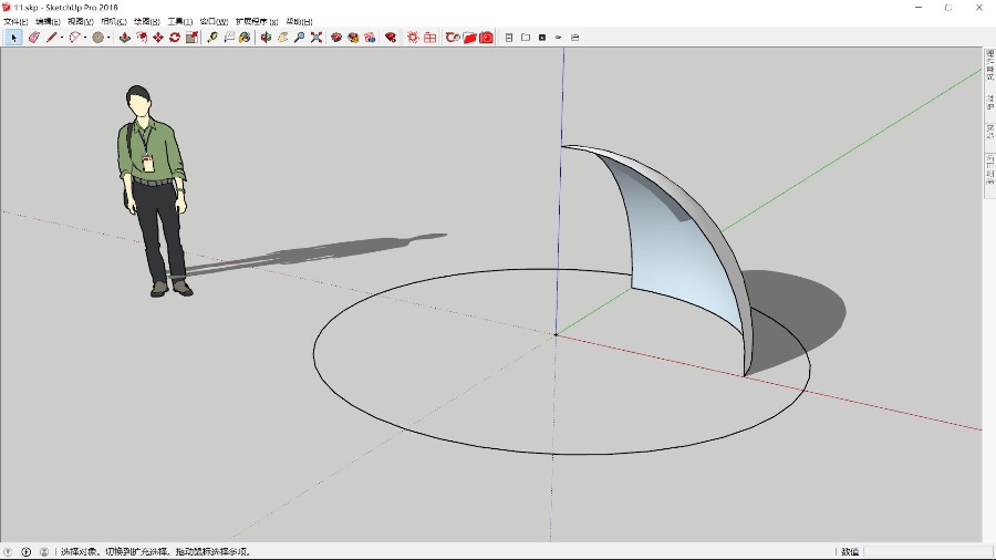 SketchUp球形镂空雕塑创建