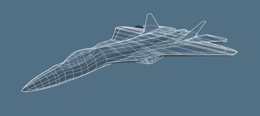 SketchUp草图大师创建T50（SU57）战机