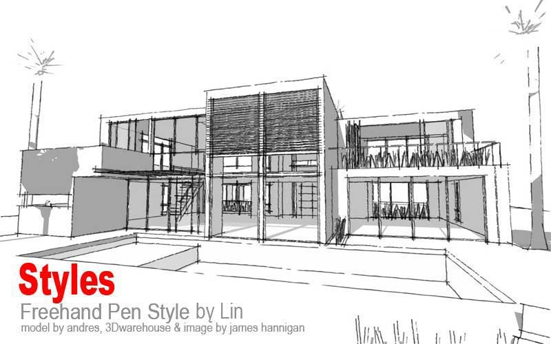 SketchUpArtists风格样式模板Styles2010