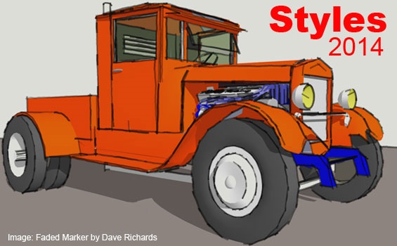 SketchUpArtists风格样式模板Styles2014