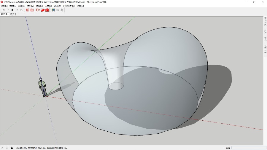 SketchUp草图大师创建网状曲面建筑