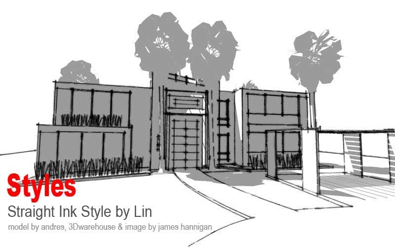 SketchUpArtists风格样式模板Styles2010