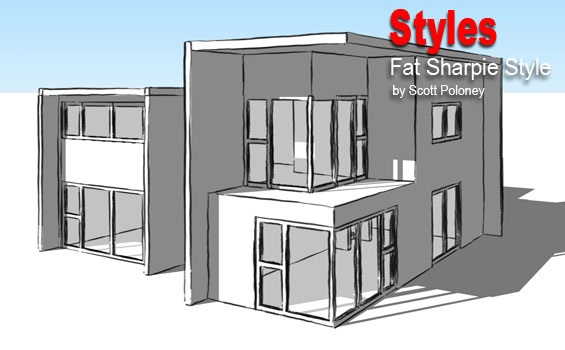 SketchUpArtists风格样式模板Styles2011