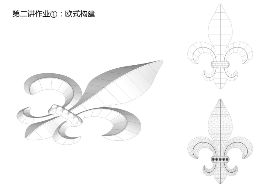SketchUp草图大师创建飞机、苹果、欧式构件