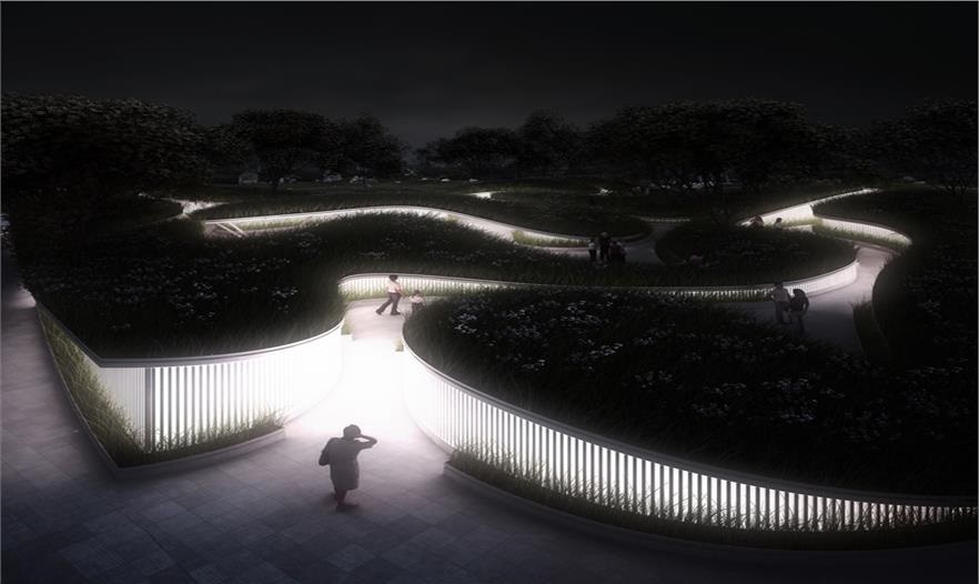 SketchUp草图大师创建景观微地形曲面-水的颂歌