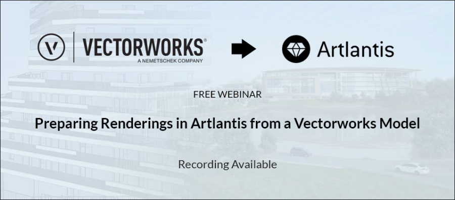 从Vectorworks模型准备Artlantis中的渲染