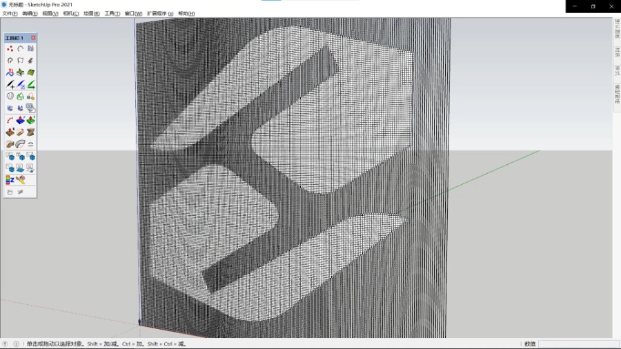 SketchUp草图大师创建图片干扰参数模型