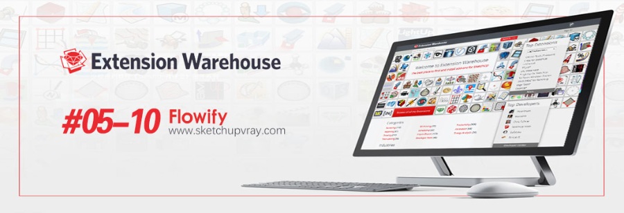 曲面流动插件-Flowify - SketchUp自学