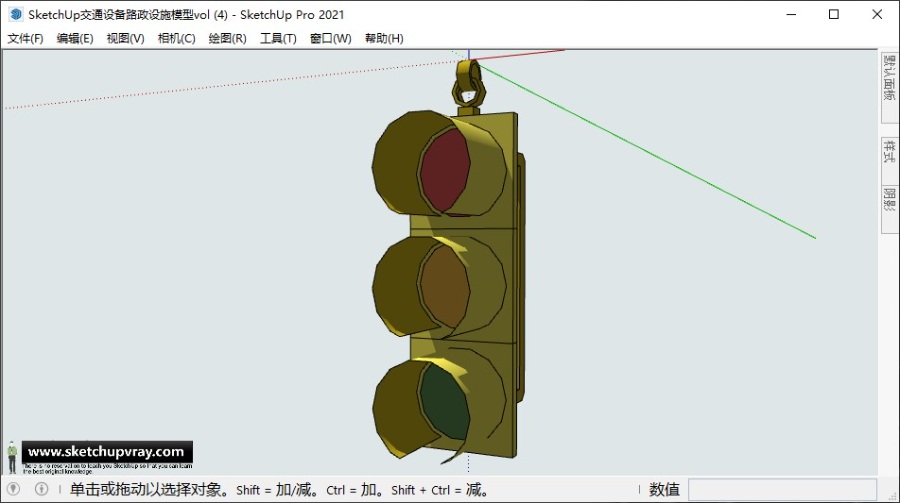 SketchUp交通设备路政设施模型vol.056