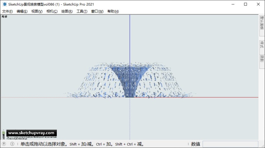 SketchUp景观喷泉模型vol.086