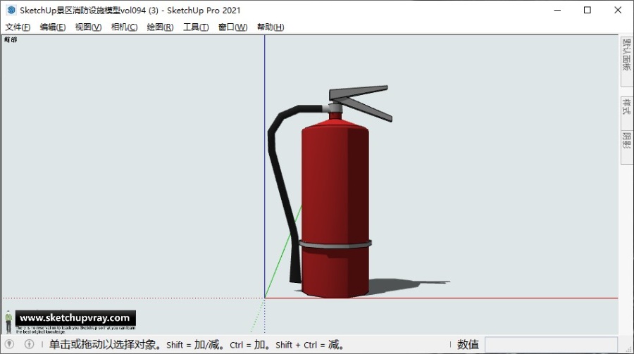 SketchUp景区消防设施模型vol.094