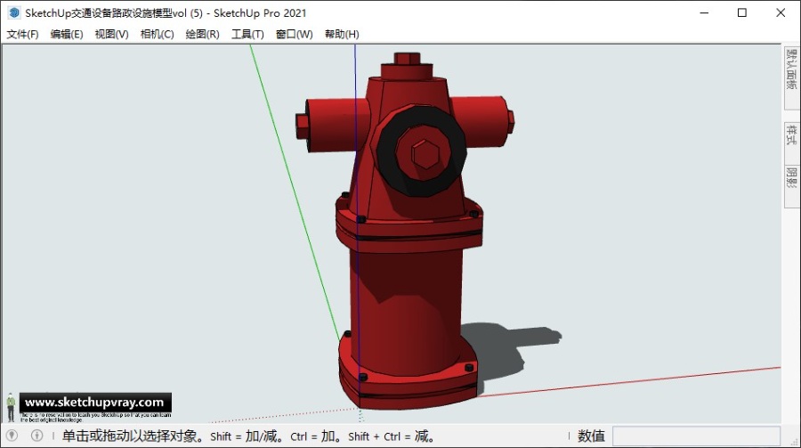 SketchUp交通设备路政设施模型vol.055