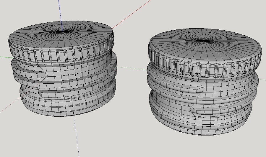 SketchUp草图大师SU创建产品瓶盖思路