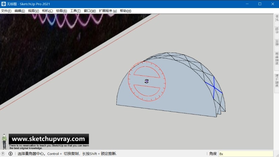 SketchUp草图大师SU创建悉尼海德公园公共景观“Field”艺术装置