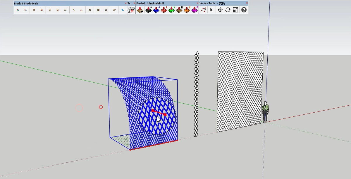 SketchUp创建呼伦贝尔海拉机场造型柱