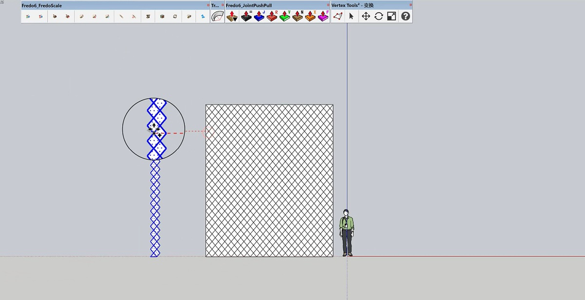 SketchUp创建呼伦贝尔海拉机场造型柱