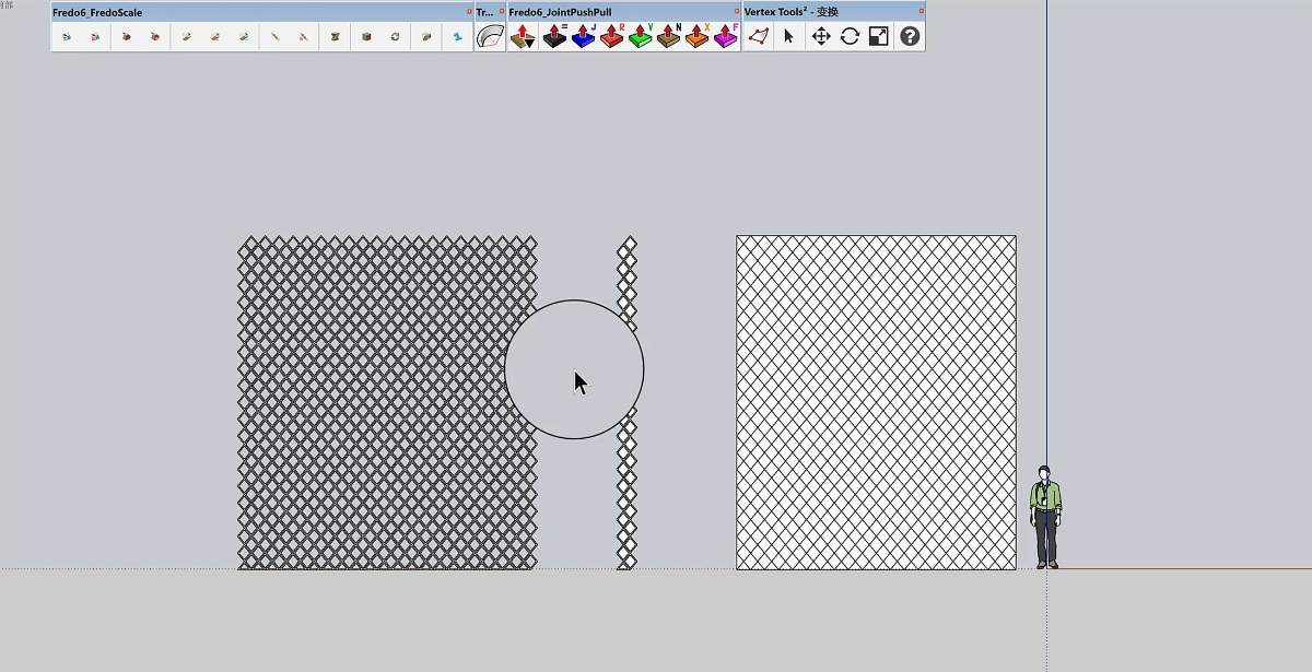 SketchUp创建呼伦贝尔海拉机场造型柱