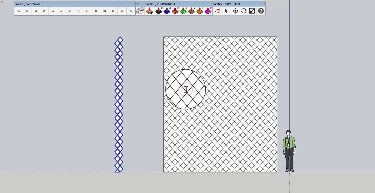 SketchUp创建呼伦贝尔海拉机场造型柱