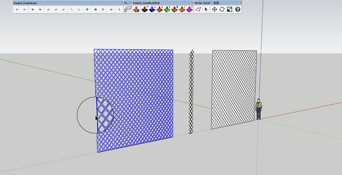 SketchUp创建呼伦贝尔海拉机场造型柱