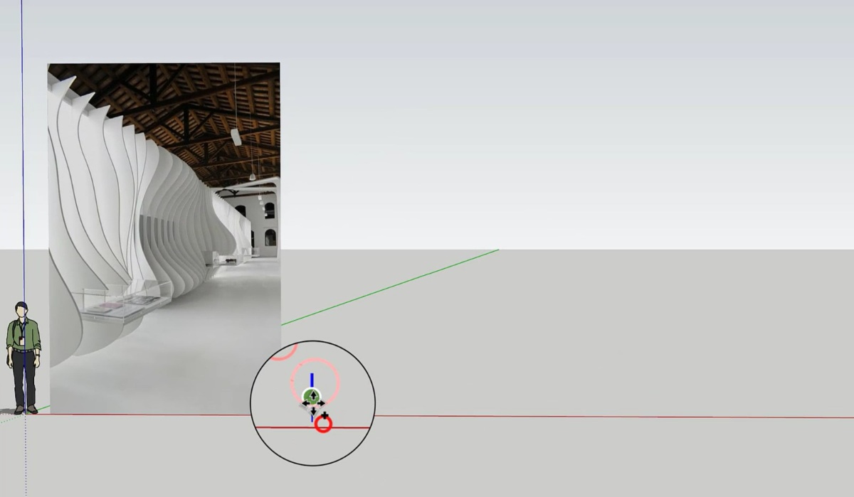 SketchUp草图大师创建室内流动板法拉利博物馆造型墙