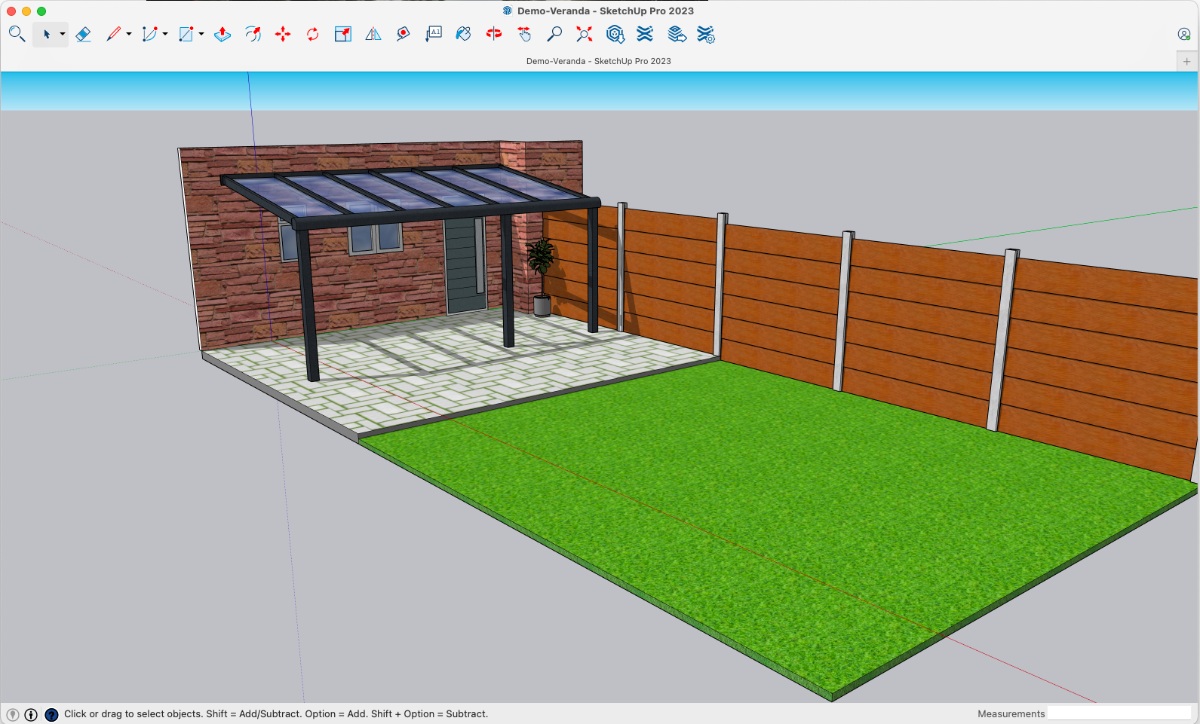 SketchUp with Diffusion 中的 AI 渲染