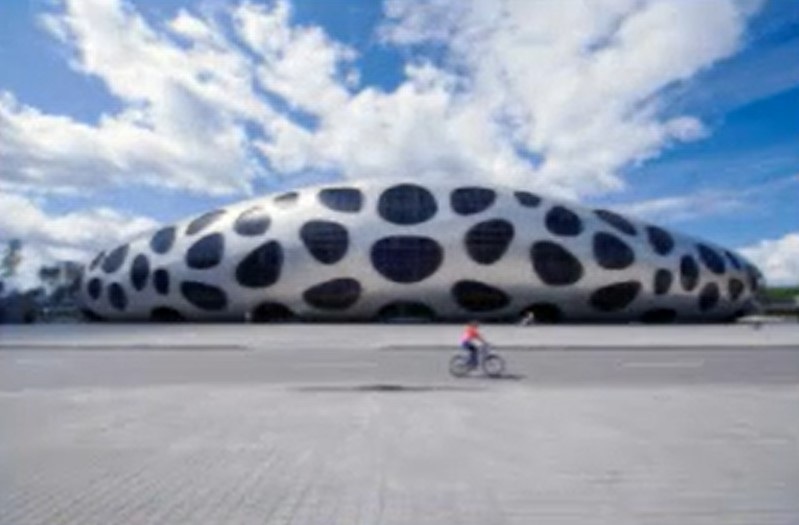 SketchUp草图大师SU创建鲍里索夫足球体育场/OFIS Architects模型